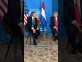 Ontmoetingen met de Amerikaanse president Trump op de Navo-top.