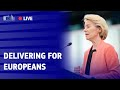 President Ursula von der Leyen participates in the EP plenary debate