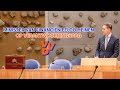 Minister van Financiën Eelco Heinen op verantwoordingsdag.