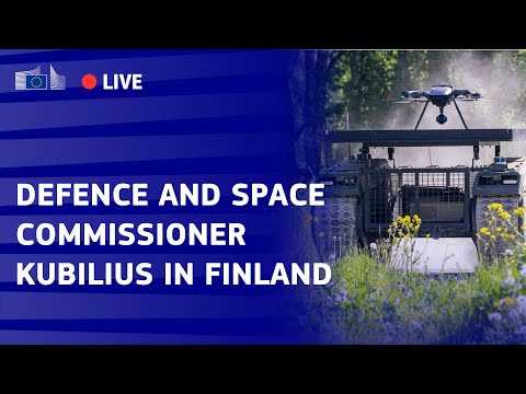 EU Frontline Member States Discuss the Drone Wall: European Commissioner Andrius Kubilius in Finland