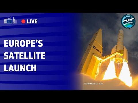 Launch of the EU&#39;s Copernicus Sentinel-1D Satellite with Ariane 6