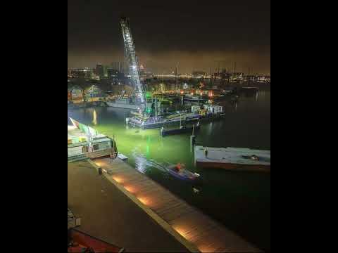 Nieuwe pontsteiger NDSM timelapse