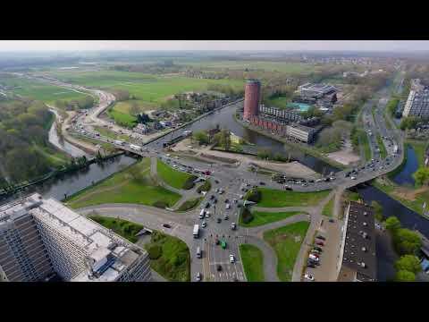 RijnlandRoute: Timelapse tijdelijke weg N206 Europaweg  | Provincie Zuid-Holland